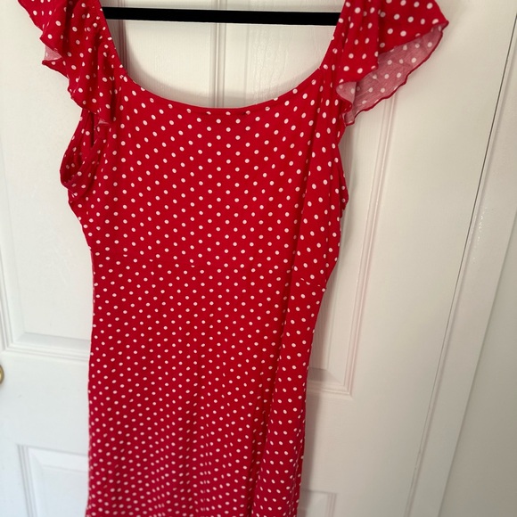 Red white dotted dress, asos, L - Picture 7 of 7